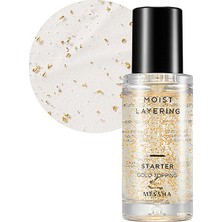 MISSHA Altın Parçacıklı Nem Ve Parlaklık Veren Makyaj Bazı Moist Layering Starter (GOLD TOPPİNG)