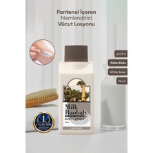 Milk Baobab Pantenol İçeren Nemlendirici Vücut Losyonu Original Body Lotion (White Soap) 70ml