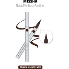 MISSHA İnce Fırça Uçlu Kalem Eyeliner Natural Fix Brush Pen Liner (BROWN)