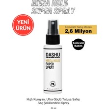 Dashu Hızlı Kuruyan, Ultra Güçlü Tutuşa Sahip Saç Şekillendirici Sprey For Men Mega Hold Super Spray