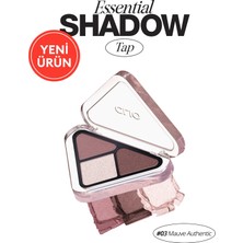 Clio 3 Renk Içeren, Mat Ve Işıltılı Bitişli Mini Far Paleti Essential Shadow Tap 03 Mauve Authentic