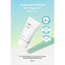 MISSHA Nazik, Mineral Filtreli Güneş Kremi All Around Safe Block Zero Vegan Sun SPF 50+ PA++++
