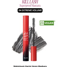 Maksimum Hacim Veren Maskara CLIO Kill Lash Superproof Mascara (04 Extreme Volume)