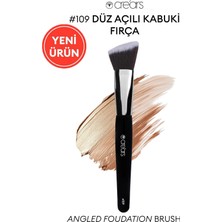 Düz Açılı Kabuki Fırça Cre'Ars Angled Foundation Brush #109