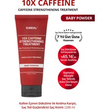 Kundal Kafeinli Dökülme&Kırılma Karşıtı Saç Kremi 10X Caffeine Strengthening Treatment(Baby Powder)