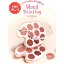 Dasique 9 Renkli Ruj & Allık Paleti Mood Painting Lip & Cheek Palette (01 Warm Coloring)