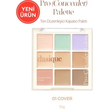 Kremsi Dokulu Çok Amaçlı Kullanıma Uygun Kapatıcı Paleti DASIQUE Pro Concealer Palette (#01 Cover)