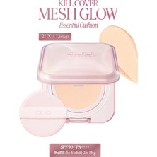 Clio Hyalüronik Asit İçerikli Kill Cover Mesh Glow Essential Cushion Set (21N Linen) SPF50+ PA++++