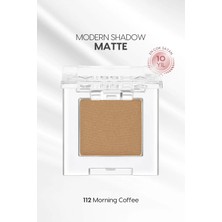 MISSHA Yumuşak Dokulu, Dökülme Yapmayan Mat Tekli Göz Farı Modern Shadow Matte (112 Morning Coffee)