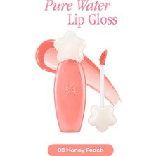 Dasique Nemlendirici ve Besleyici, Dudak Parlatıcısı Pure Water Lip Gloss (03 Honey Peach)