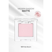 MISSHA Yumuşak Dokulu, Dökülme Yapmayan Mat Tekli Göz Farı Modern Shadow Matte (101 Pale Bloom)