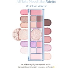 Peripera Çok Fonksiyonlu Makyaj Paleti All Take Mood Like Palette (05 Clear Winter) (Cherry Ver)