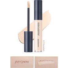 Hafif Yapılı Gün Boyu Yüksek Kapatıcı PERIPERA Double Longwear Cover Concealer (0,7 Porcelain)