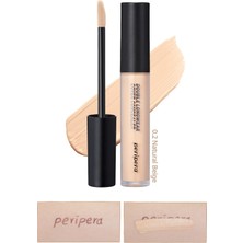 Hafif Yapılı Gün Boyu Yüksek Kapatıcı PERIPERA Double Longwear Cover Concealer (#02 Natural Beige)