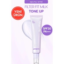 Peripera Işıltılı, Ton Eşitleyici Krem Filter Fit Milk Tone Up (004 Glowy Purple) SPF30 PA++
