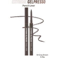 Suya Dayanıklı, Gün Boyu Kalıcı Kalem Eyeliner CLIO Extreme Gelpresso Pencil Liner (04 Gray Brown)