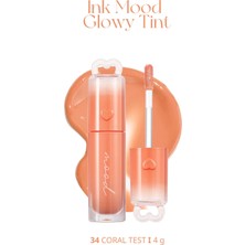 Peripera Kalıcı, Pigmentli, Parlak Bitişli Tint Ink Mood Glowy Tint (34 Coral Test)(School Of Hip)