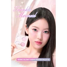 Dasique Çok Boyutlu Işıltı Sunan Jel Aydınlatıcı Shine Glowy Highlighter Palette #01 Twinkle Mermaid