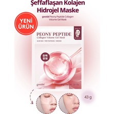 Goodal Şeffaflaşan Kolajen Hidrojel Maske Peptit İçerikli Peony Peptide Collagen Volume Gel Mask