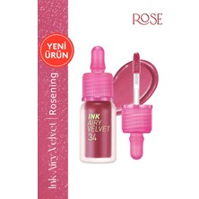 Peripera Uzun Süre Kalıcı Ve Hafif Formüllü, Kadife Bitişli Tint Ink Airy Velvet (34 PLUM ROSE)