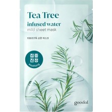 Çay Ağacı Özü İçeren Sebum Karşıtı Yaprak Maske GOODAL Tea Tree Infused Water Mild Sheet Mask