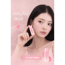 Dasique İpeksi Bitiş Sunan Hafif Yapılı Likit Allık Silky Veil Blush (#01 Soft Chiffon)