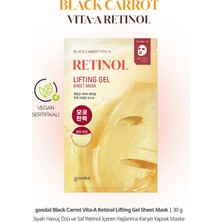 Retinol İçerikli Yaprak Maske GOODAL Black Carrot Vita-A Retinol Lifting Gel Sheet Mask