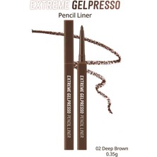 Suya Dayanıklı, Gün Boyu Kalıcı Kalem Eyeliner CLIO Extreme Gelpresso Pencil Liner (02 Deep Brown)