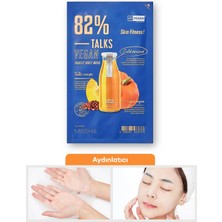 MISSHA Aydınlatıcı Vegan Yaprak Maske Talks Vegan Squeeze Sheet Mask (SKİN FİTNESS)