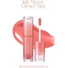 Peripera Kalıcı, Pigmentli, Parlak Bitişli Tint Ink Mood Glowy Tint (02 Coral Influencer)