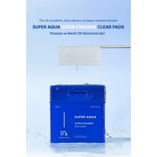 MISSHA 10 Farklı Hyalüronik Asit Içeren Peeling Etkili Cilt Bakım Pedi Super Aqua Ultra Hyalron Clear Pads