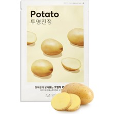 MISSHA Patates Özlü Aydınlık ve Sakin Görünüm Sunan Yaprak Maske Airy Fit Sheet Mask (Potato)