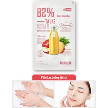 MISSHA Pürüzsüzleştirici Vegan Yaprak Maske Talks Vegan Squeeze Sheet Mask (Skin Smoother)
