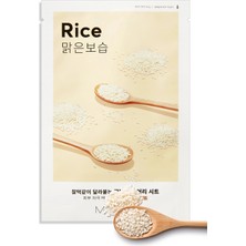 MISSHA Pirinç Özlü Aydınlık ve Pürüzsüz Görünüm Sunan Yaprak Maske Airy Fit Sheet Mask (Rice)