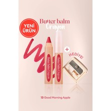 Clio Kremsi, Kalem Şeklinde Renkli Dudak Balmı &Kalemtıraş Butter Balm Crayon 013 Good Morning Apple