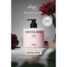 Kundal Yaşlanma Karşıtı Saten Bitişli Vücut Losyonu Silky Gleam Body Lotion (Santal Rose)