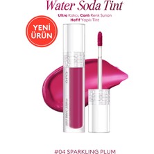 Clio Ultra Kalıcı, Canlı Renk Sunan Hafif Yapılı Tint Water Soda Tint (04 Sparkling Plum)