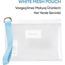 MISSHA Küçük Boy Beyaz Transparan Makyaj Çantası A'PIEU White Mesh Pouch