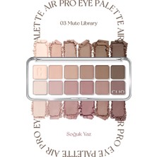 Hafif Dokulu Yoğun Renklere Sahip Göz Farı Paleti CLIO Pro Eye Palette Air (03 Mute Library)