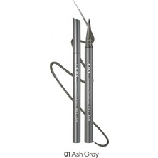 İnce, Mikrofiber Fırça Uçlu Kalem Eyeliner CLIO Superproof Brush Liner Kill Ash (001 Ash Gray)