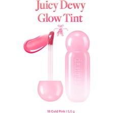 Dasique Parlak Bitişli & Hafif Renkli Nemlendirici Etkili Tint Juicy Dewy Glow Tint (18 Cold Pink)