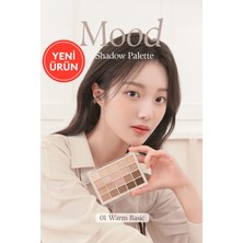 Dasique Mat ve Işıltılı Tonlardan Oluşan 20 Renkli Far Paleti Mood Shadow Palette (01 Warm Basic)