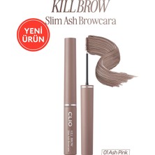 Clio Ultra İnce Fırçalı, Yoğun Pigmentli Kaş Maskarası Kill Brow Slim Ash Browcara (01 Ash Pink)