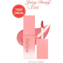 Dasique Yoğun Parlaklık ve Canlı Renkler Sunan Kalıcı Tint Juicy Dewy Tint (#09 Peach Pudding)