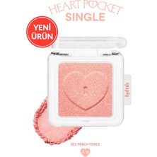 Peripera Kişiselleştirilebilir Işıltılı Tekli Far Heart Pocket Single (S03 Peach Force)