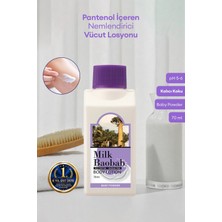 Milk Baobab Pantenol İçeren Nemlendirici Vücut Losyonu Original Body Lotion (Baby Powder) 70ml