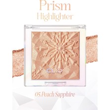 Clio Mikro İnci Tanecikleriyle Yoğun Işıltı Sağlayan Highlighter Prism Highlighter 05 Peach Sapphire