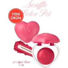 Yoğun Pigmentli Köpük Yapıda Kadife Bitişli Ruj & Allık DASIQUE Souffle Color Pot 12 Apple Tarte