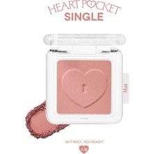 Peripera Kişiselleştirilebilir Mat Tekli Far Heart Pocket Single (M17 Rosy, You Ready?)