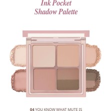 Mat, Parıltılı Tonlarda 5'li Far Paleti PERIPERA Ink Pocket Shadow Palette(04 You Know What Mute Is)